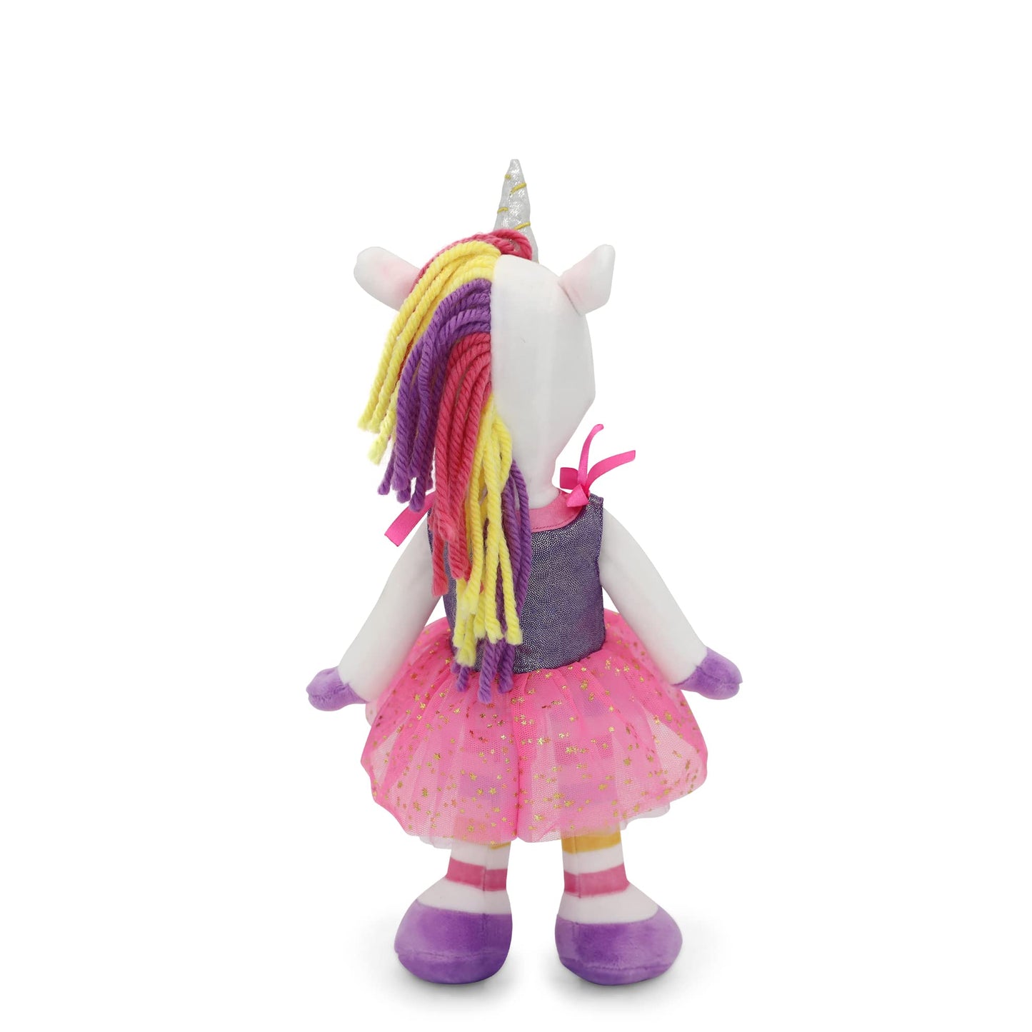Playtime By Eimmie Unicorn Soft Baby Doll, 14 Inch - Plush Rag Doll With Embroidered Features For Girls (Ages 4 And Up), Educational Stuffed Animal For Imaginative Play & Development