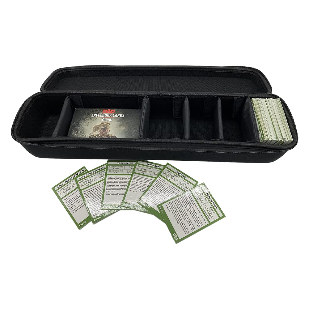 Grinning Gargoyle Collector Card Carry Case with Wrist and Shoulder Strap - enhanced Portable Card Game Travel Case - Holds up to 1350 Cards or Multiple MTG Deck Box - Organise and Protect (Black)