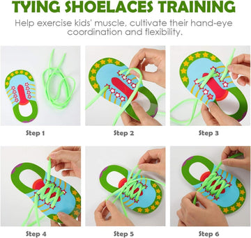 Nuobesty Shoelace Threading Teaching Toys Learn To Tie Shoelaces Toys Early Educational Toys For Kids Toddlers