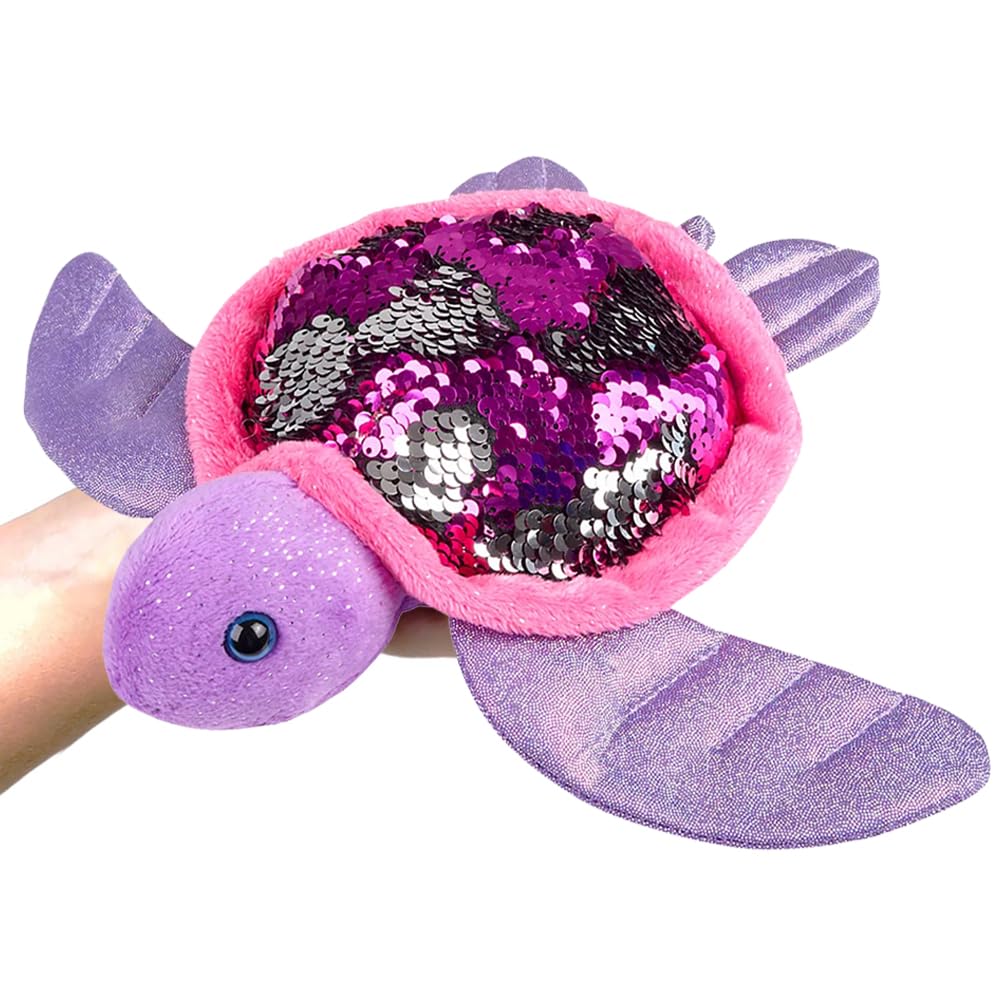 Rhode Island Novelty Charming Sequin Sea Turtle - 10' (1 Pc.) - Flip Sequin Design, Ideal Display Item & Gift For Kids