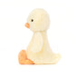 Jellycat Bashful Duckling Stuffed Animal, Medium 12”, Polyester Plush Toy, Duck Color, Classic Children's Gift