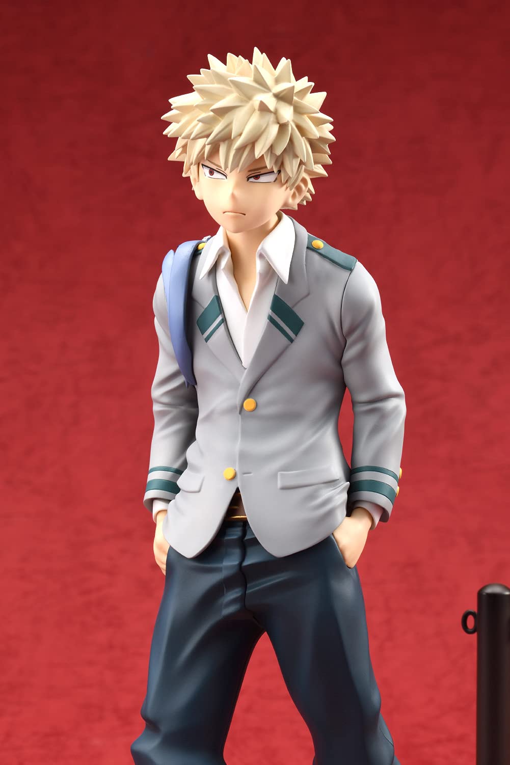 Bell Fine My Hero Academia: Konekore: Katsuki Bakugo (Uniform Version) 1:8 Scale Pvc Figure, Multicolor