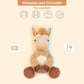 SuzziPals Heatable & Coolable Horse Plush Toy - Microwave Heating Pad, Yellow, Polyester Stuffed Animal for Companionship