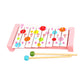 Elbme Musical Toy Educational With 2 Mallets Percussion Xylophone Toy For Beginner Pink 24X11X4Cm
