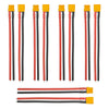 5Pair XT30 Plug Male Female Connector Adapter with 10cm 16AWG Silicone Wire Amass XT30U for RC LiPo Battery FPV Racing Drone