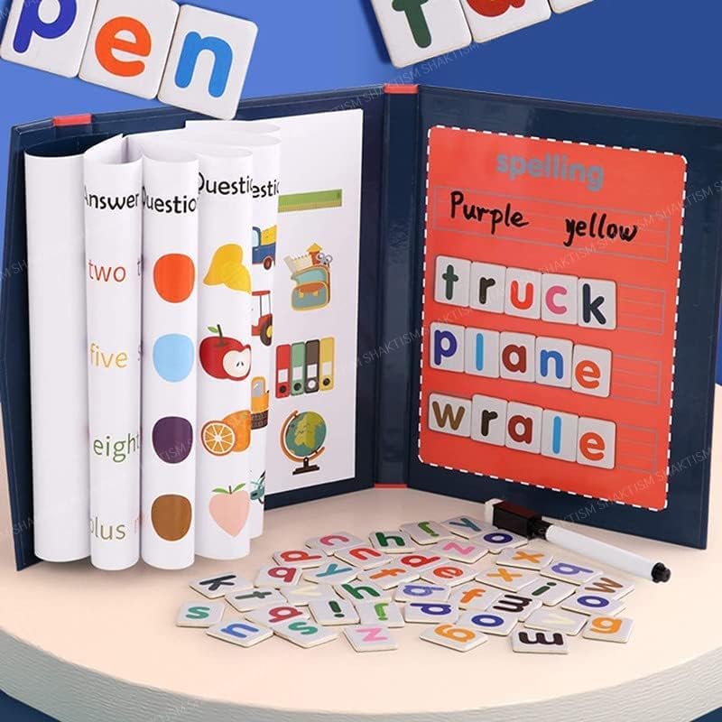 SHAKTISM Matching Letter Spell Learning Game Educational Toys Sight Words Games Preschool Activities Spelling Letter Words Gift 