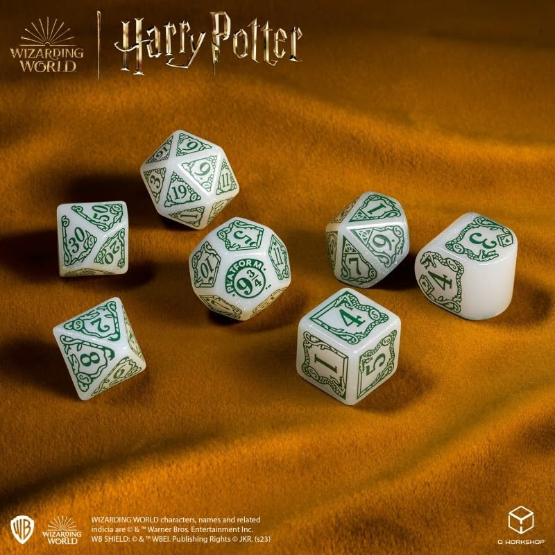 Harry Potter Slytherin Modern Dice White