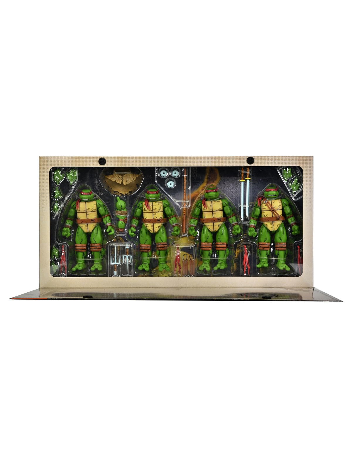 Leonardo, Raphael, Michelangelo & Donatello 4-Pack - 7'' Action Figurine - Teenage Mutant Ninja Turtles: Mirage Comics - Neca Co
