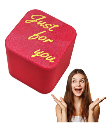Woplay Surprise Finger In A Box,Funny Christmas Gag Gifts For Adults,Perfect Spoof Hand Prank Pop Up Gift With Box For Men (Red,