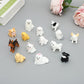 ONEST 16 Pieces Mini Dog Figurines Playset Hand Painted Tiny Dogs Realistic Detailed Plastic Puppy Figures Toys Small Dog Figuri