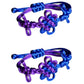 Poymium HUNTERX Cosplay Anime Costume Accessories Two-color Woven Bracelet Jinu Wristband Halloween Outfits