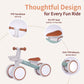 KidRoller Kids Balance Bikes for 1 Year Old Boys and Girls, 12-36 Months Toddler Ride-on with Adjustable Seat and a Front Baske
