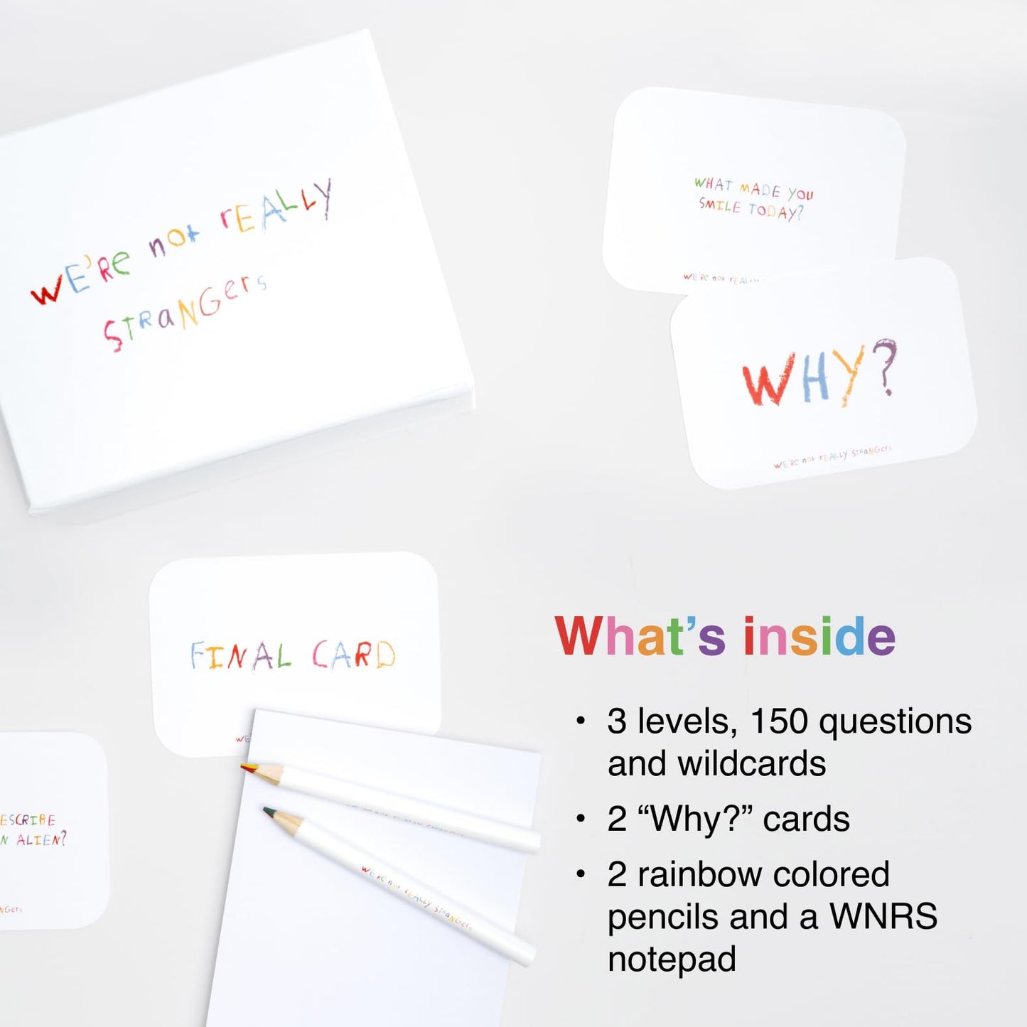 WE'RE NOT REALLY STRANGERS Kids Edition Card Game - 150 Cards for Ages 5+, Multi-Color, Fun for 2-6 Players, Model WNRS-137