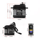 Rcmall 70KG High Torque,GX3270BLS Digital RC Servo, 180/270/360 Degree Metal Gear, IP68 Brushless Motor, Black (357 Degree)