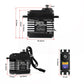 Rcmakl 70Kg High Torque,Gx3270Bls Digital Rc Servo, 180/270/360 Degree Metal Gear, Ip68 Brushless Motor, Black (360 Degree)