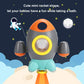 Elovien Baby Bath Toys, Space Rocket Shape Bathtub Toys For Toddlers, Spray Water Toys W/ Rotating Fountain, Bathroom Shower Toys For Infants Aged 18 Months 2 3 4 5 Years Old Kids Girls Boys