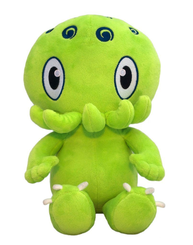 C is for Cthulhu Plush Toy - Green Fabric Stuffed Animal, Model LYSB017Z2J0JC-TOYS