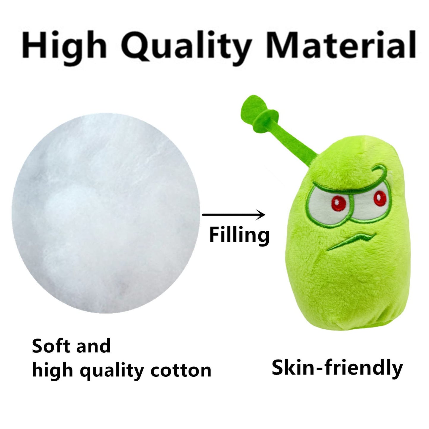 Jhesao 3 Pcs Plants And Zombies Plush Sets Zombies Toy Hypno Shroom, 1 2 Stuffed Soft Dolphin Zombie Doll, Laser Bean Pvz Plushi