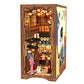 Cutebee Diy Book Nook Kit, Diy Dollhouse Booknook Bookshelf Insert Decor Alley, Bookends Model Build-Creativity Kit With Led Lig