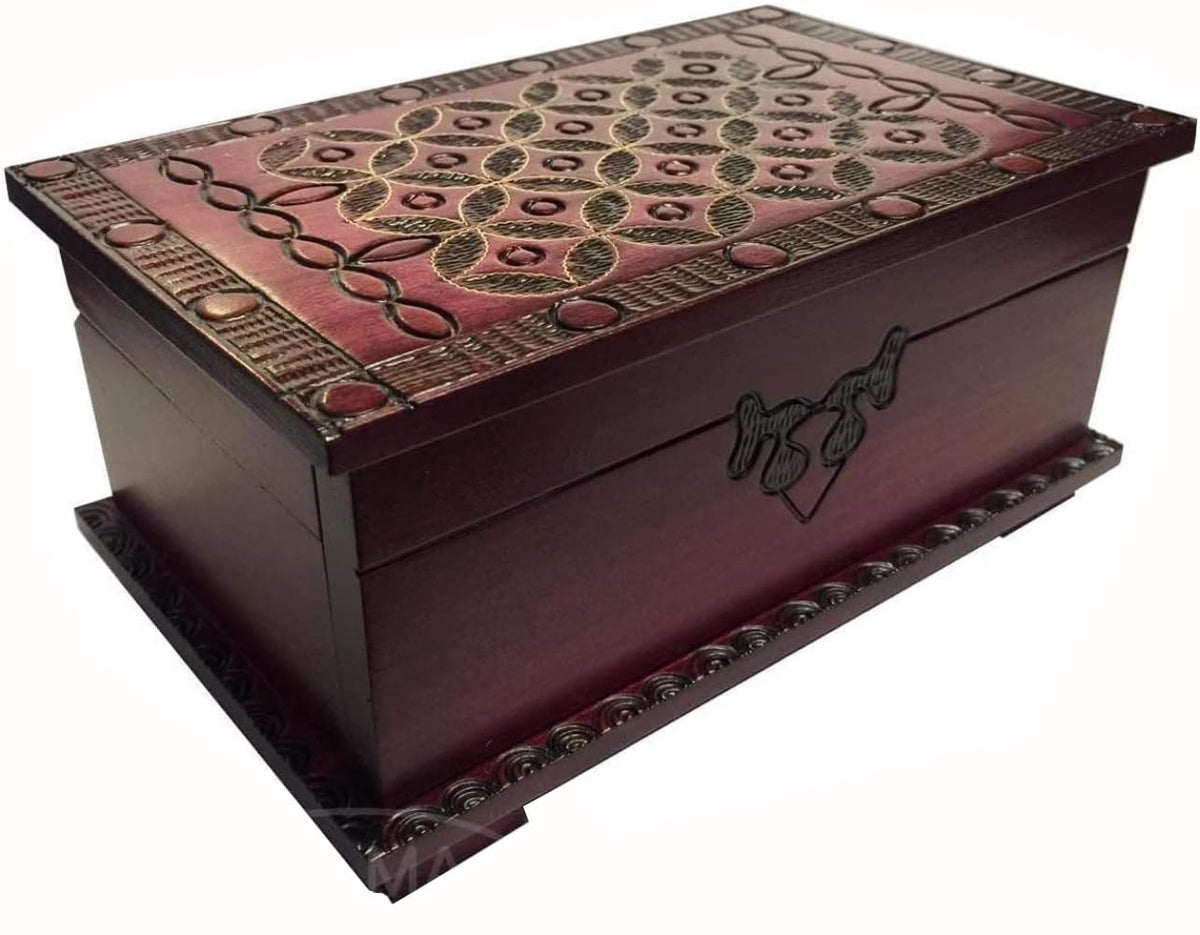 Large Celtic Chest Polish Handmade Secret Wooden Puzzle Box