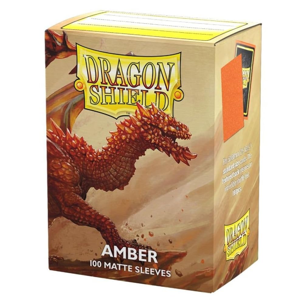 Dragon Shield | Standard Size Matte Card Sleeves | 100 Ct - Smooth & Tough Tcg Sleeves - Compatible With Pokemon, Flesh & Blood,