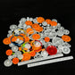 105PCS Plastic Gears Set Single Gear Reduction Gear Small Motor Gears for DC Motor DIY Model Toy RC Car Truck Robot Helicopter G