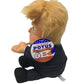 Pull My Finger Farting Donald Trump Plush Figure Doll -With Animated Hair-10.5 Inches Tall