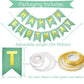 Happy Birthday Banner, Green Birthday Decoration, 16 Pcs 12In Happy Birthday Balloons With 2 Ribbons For Men Women Girls And Boy