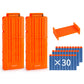 Flip Clip Upgrade Kit, 2 Pack 12-Dart Quick Reload Clip With 30 Dart Refill Pack For Nerf N-Strike Elite Series (Orange)