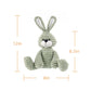 Apricot Lamb Toys Plush Corduroy Rabbit Bunny Stuffed Animal Soft Cuddly Perfect For Child (Green Bunny,8.5 Inches