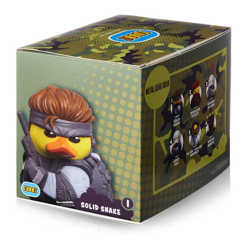 Tubbz Boxed Edition Solid Snake Collectible Vinyl Rubber Duck Figure - Official Metal Gear Solid Merchandise - Tv, Movies & Video Games