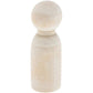 Bright Creations Peg People Kit - 1.77 in Height x 0.6 in Diameter, 50 Pack - Unfinished Smooth Wood for Crafts & Custom Paintin