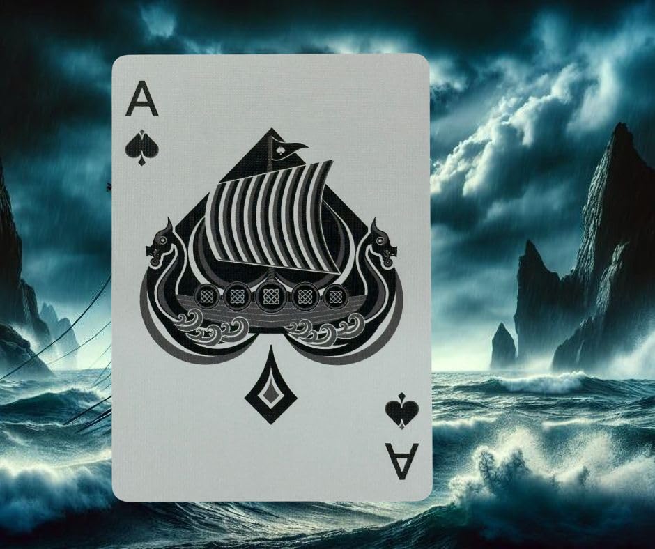 Bicycle Vikings Playing Cards Deck - Norse Mythology Inspired  enhanced Collectible Cards with Odin  Thor  and Loki Art