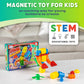 POPULAR PLAYTHINGS Mag Builder Set, 20 Pieces, Small, Multicolor, Model 18301, Magnetic Building Toys