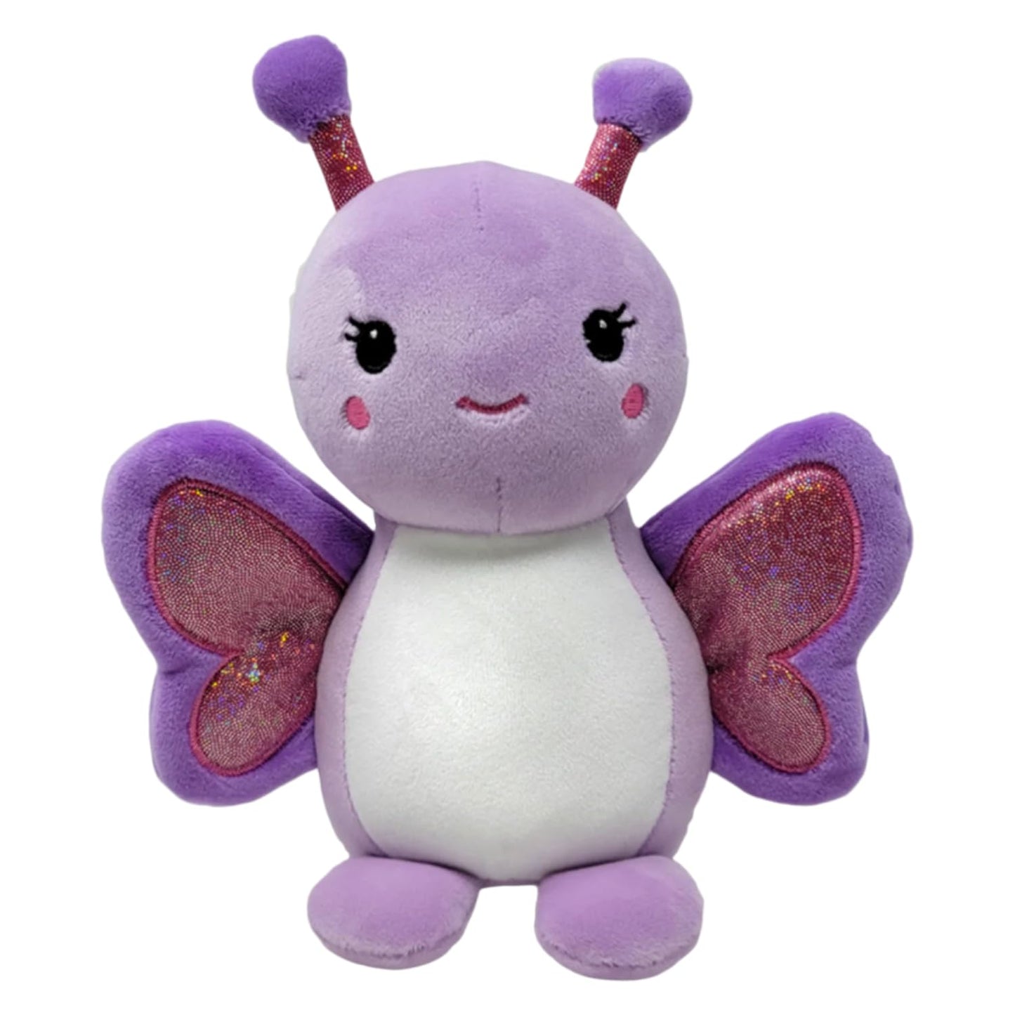 PLUSHOLOGY Squishy Butterfly Stuffed Animal; Ultra Soft and Cuddly Plush Toy for Kids 3 Years Old to mature-themeds; Child-Safe Embroidered Eyes adds a Unique Aesthetic; (6 Tall)
