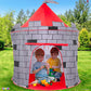 Play22 Kids Play Tent Knight Castle - Portable Kids Tent - Kids Pop Up Tent Foldable Into Carrying Bag - Childrens Play For Indoor & Outdoor Use - Kids Playhouse Best Gift For Boys & Girls