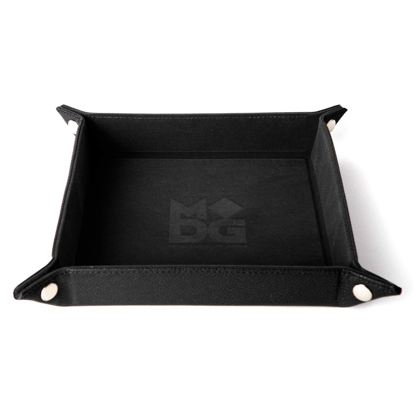 Metallic Dice Games Lic533 10 X 10 In  Velvet Folding Dice Tray  Black