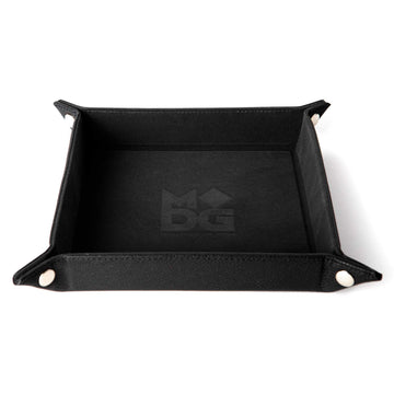 Metallic Dice Games Lic533 10 X 10 In  Velvet Folding Dice Tray  Black
