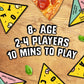 Big Potato Travel Game - Big Potato P for Pizza, Compact Card Game for Adults & Kids, Perfect for Holidays & Camping, Model: BIG-PIZSAL02UNI