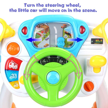 Amosting Pretend And Play Ride On Toys For Toddler Boys Girls Learning & Educational Baby Driver Toy Cars For Preschool Kids