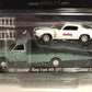 1967 Chevrolet Ramp Truck Turquoise & 1971 Chevrolet Camaro Z/28 White Holley Speed Shop 1/64 Diecast Model Cars by Greenlight f