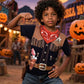 Cosland Cowboy Costume For Boy Kids Western Tees Halloween Shirt, Brown, Large