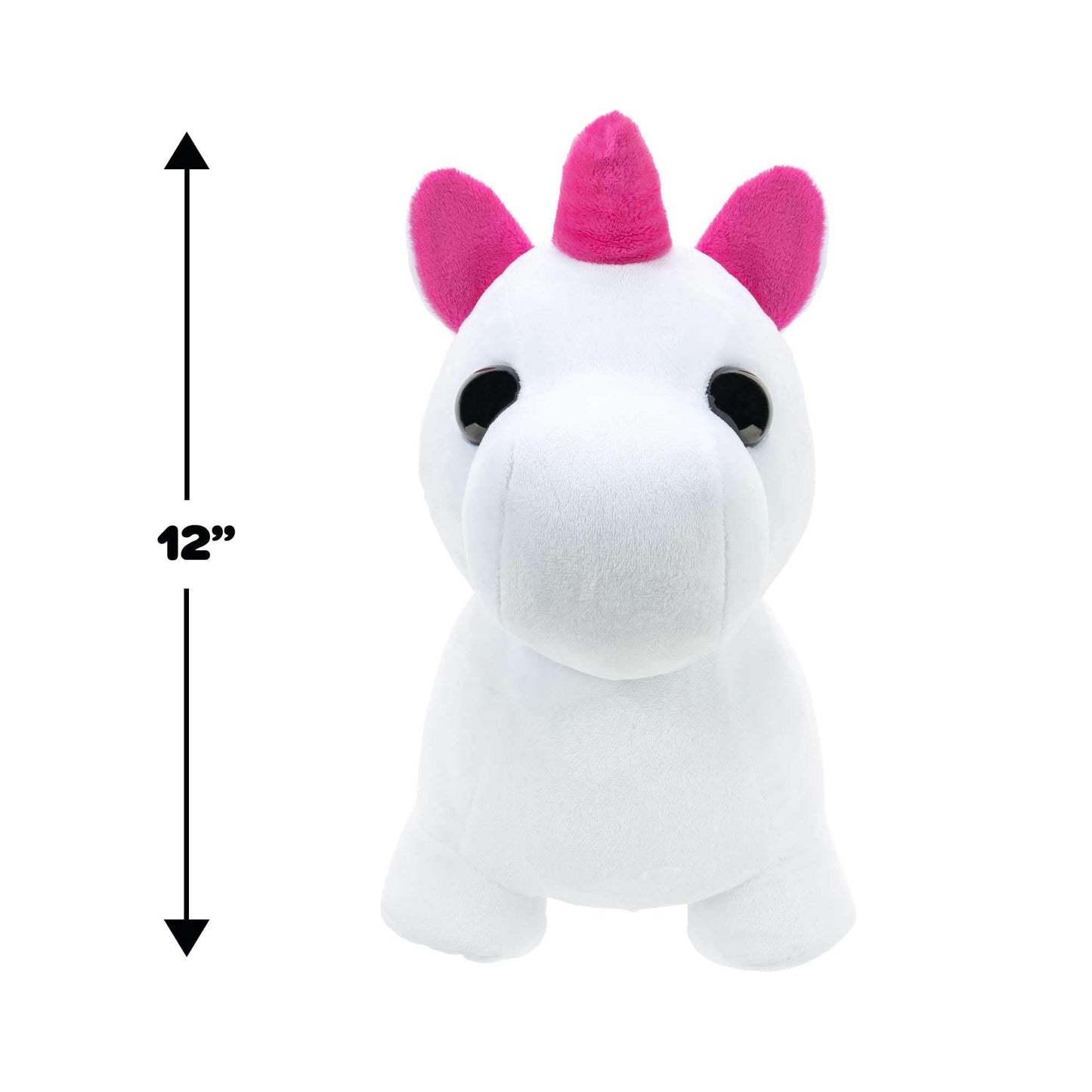 Adopt Me! Luminous Neon Unicorn Soft Toy - Soft And Cuddly - Three Lighting Modes - Directly Inspired By Game No. 1, Toys For Ch