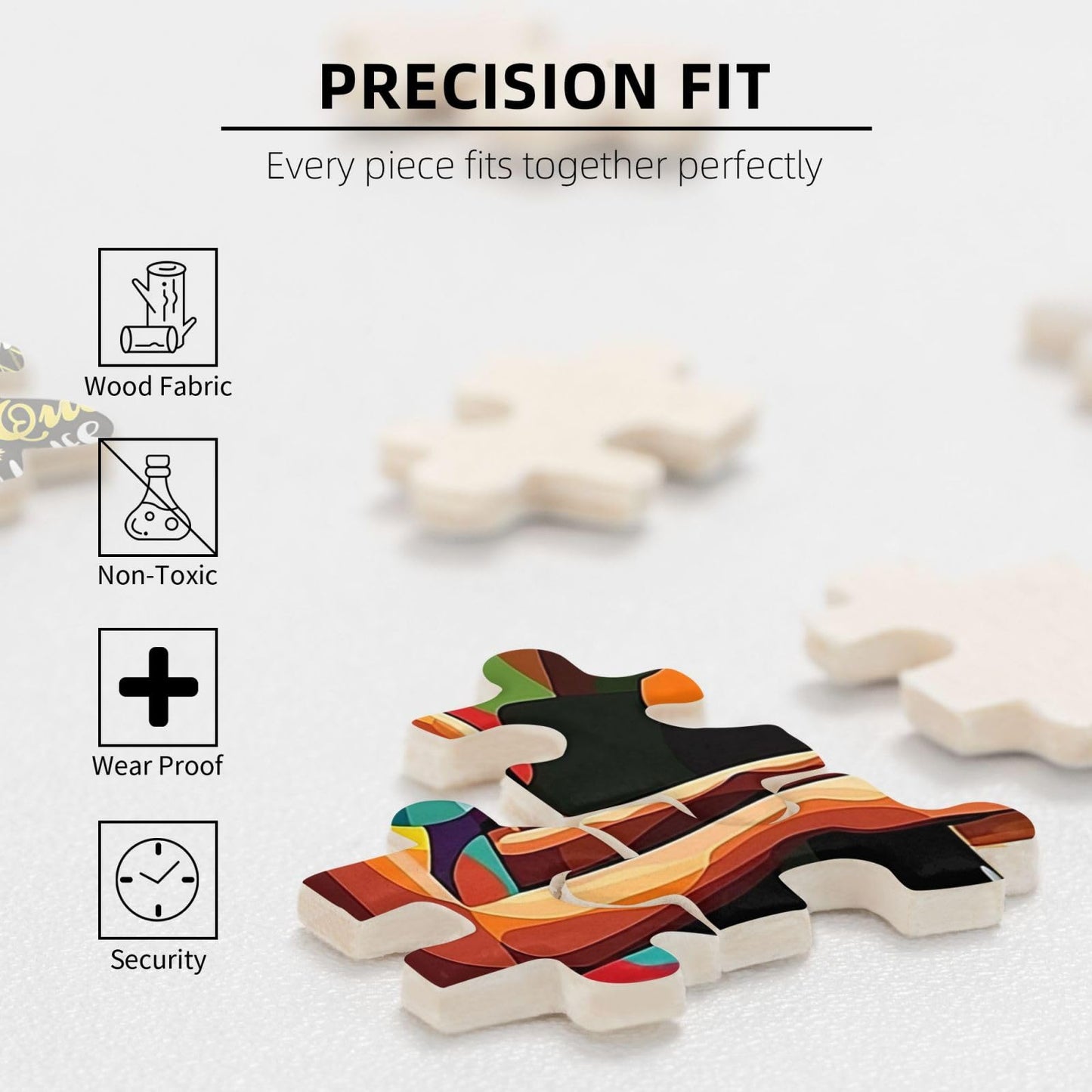 African American Jigsaw Puzzles for Adults 500 Pieces Abstract Black Women Puzzle Black Queen Playing The Piano Wooden Puzzle fo