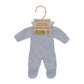 Miniland Clothes for Dolls 12 5/8'' Knitted Outfit Blue Gray Color - ECO, Made in Spain, Quality, Role Play, Educational