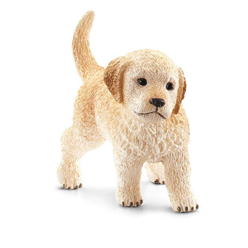 Schleich 16396 Golden Retriever Puppy Figurine- Brown
