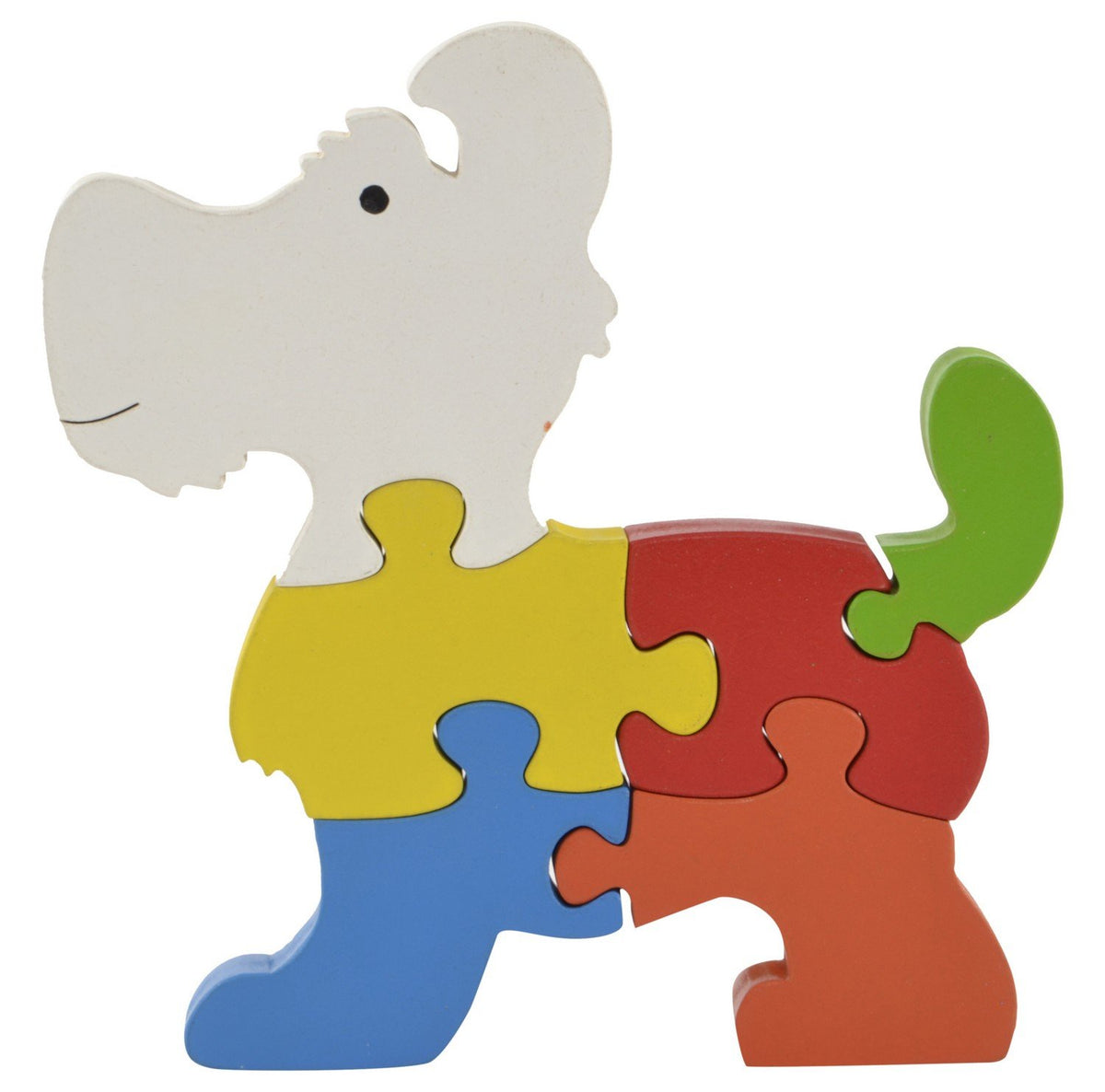 Skillofun Wooden Take Apart Puzzle Large Dog, Multi Color
