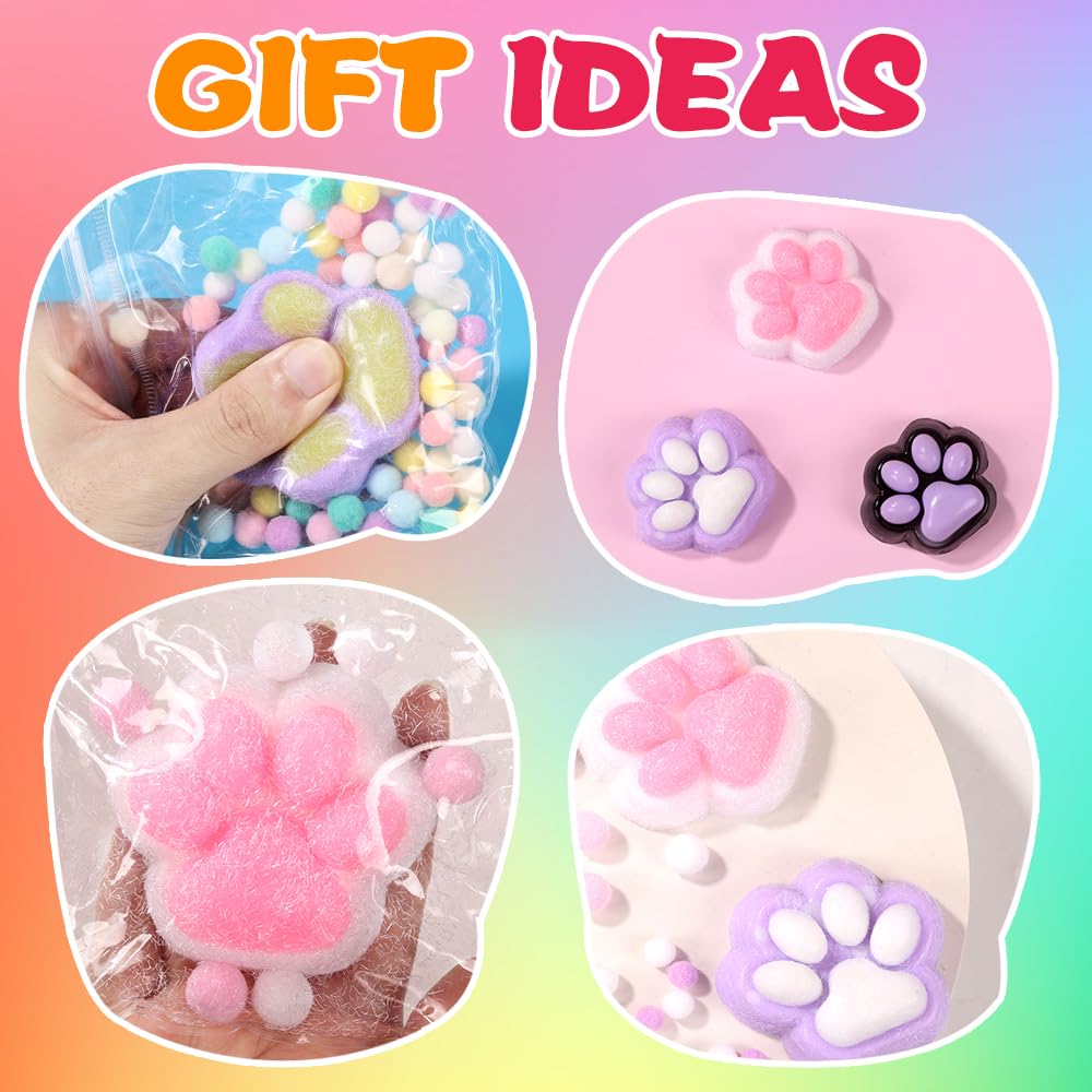JOICEE Taba Squishy Kit  DIY Squishy Making Kit 18OZ 1:1 AB Liquid Silicone with 6 Molds for Make Your Own Super Soft Squishies Maker Kits Birthday Party Favors