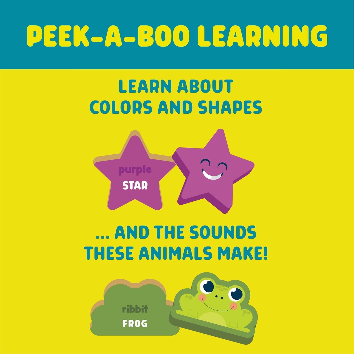 Chuckle & Roar Jigsaw Wooden Puzzles 2 Pack - Shapes & Animals - Educational for Toddlers 3+ - 13.25"x9.25" & 10.25