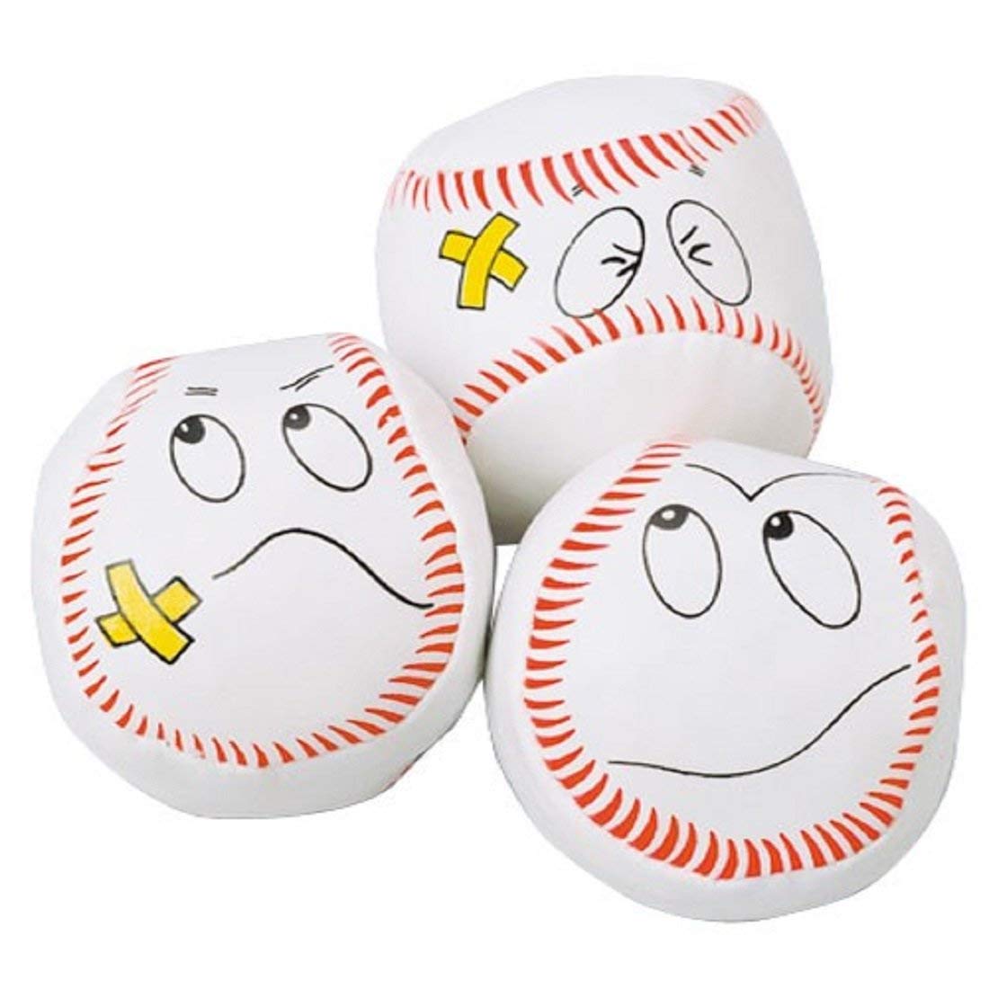 Dozen Baseball Funny Face Kick Balls